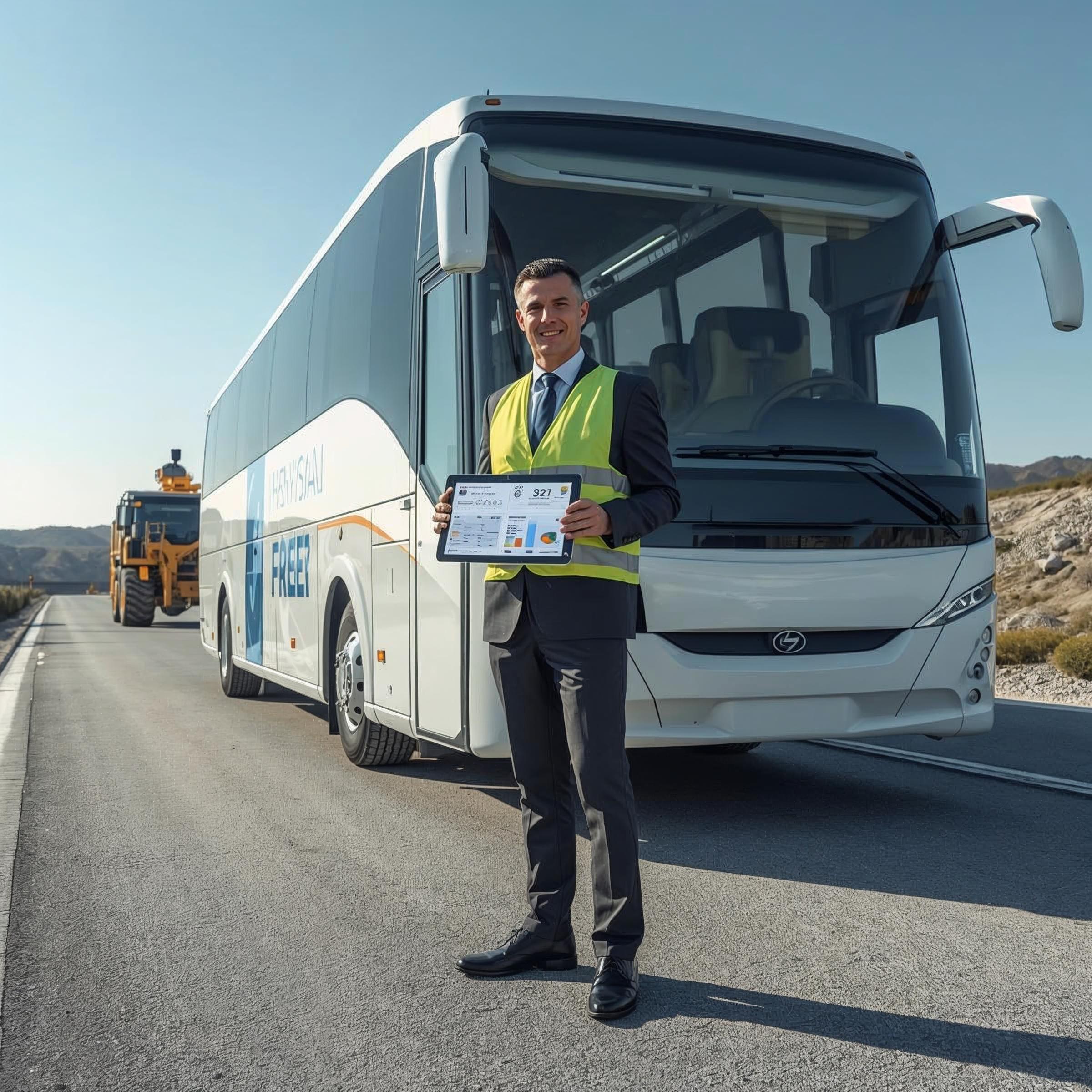 Gestor de frota acompanhando indicadores